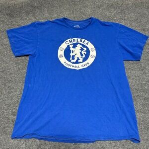 Chelsea FC Football Club Mens Graphic T-Shirt Blue Large Official Top